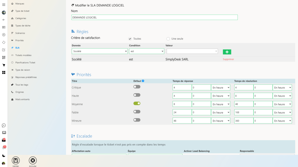 contrat de service: Automatisation des Processus